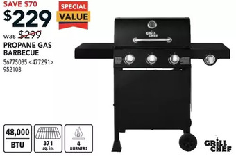 RONA Grill chef propane gas barbecue offer