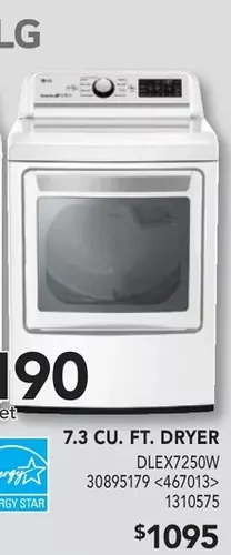 RONA Lg 7.3 cu. ft. dryer offer