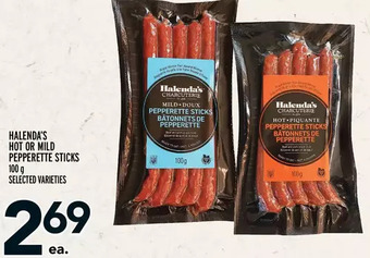 Metro Halenda's hot or mild pepperette sticks offer