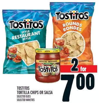 Metro Tostitos tortilla chips or salsa offer