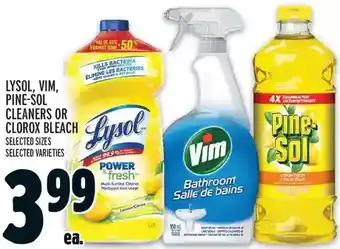 Metro Lysol, vim, pine-sol cleaners or clorox bleach offer