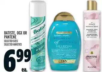 Metro Batiste, ogx or pantene offer