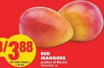 No Frills Red Mangoes offer