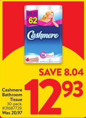 Walmart Cashmere bathroom tissue offer