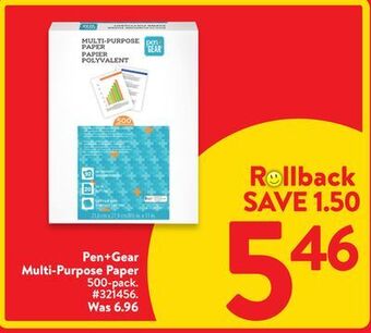 Walmart Pen+gear multi-purpose paper offer