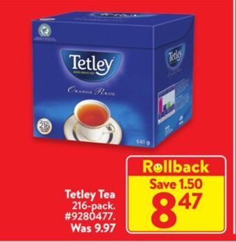 Walmart Tetley tea offer