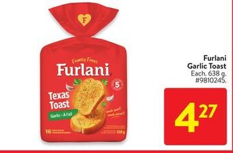 Walmart Furlani garlic toast offer