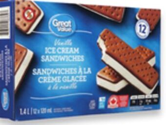 Walmart Great value ice cream sandwiches offer