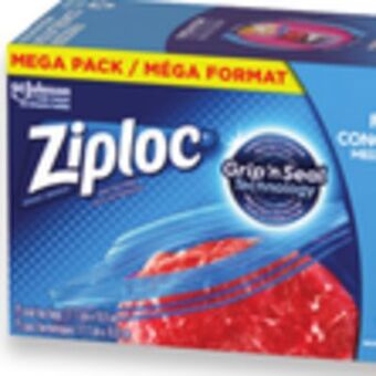 Walmart Ziploc freezer mega bags offer