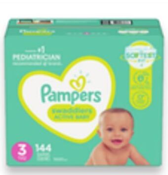 Walmart Pampers baby dry or cruisers or swaddlers super econo diapers offer
