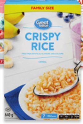 Walmart Great value cereal offer