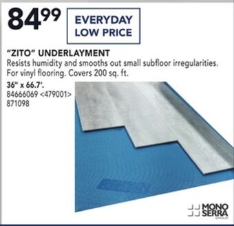 Lowe's Mono serra "zito" underlayment 36" x 66.7' offer