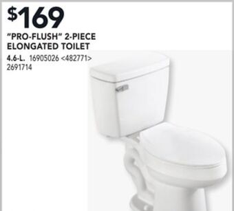 Lowe's Project source "pro-flush" 2-piece elongated toilet offer
