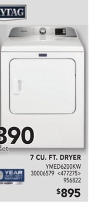 Lowe's Maytag 7 cu. ft. dryer offer