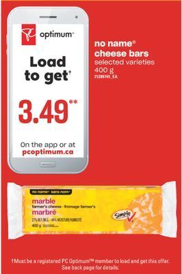 Independent Grocer No name® cheese bars, 400 g offer