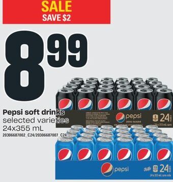 Independent Grocer Pepsi soft drinks, 24x355 ml offer