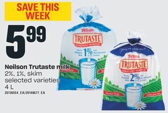 Independent Grocer Neilson trutaste milk, 4 l offer