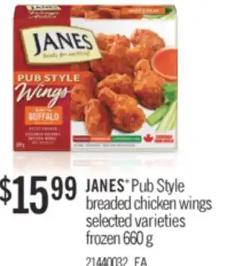 Independent Grocer Janes* pub style breaded chicken wings, 600 g offer