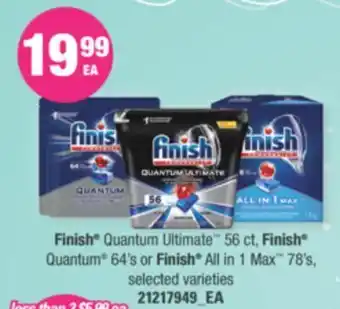 Independent Grocer Finish® quantum ultimate™ 56 ct, finish® quantum®, 64's or finish® all in 1 max™, 78's offer