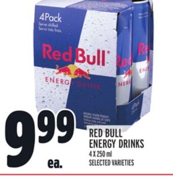 Metro Red bull energy drinks offer