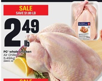 Loblaws Pc® whole chicken offer