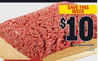 Loblaws Lean ground beef, 1 kg offer