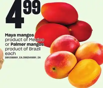 Loblaws Maya mangos or palmer mangos offer