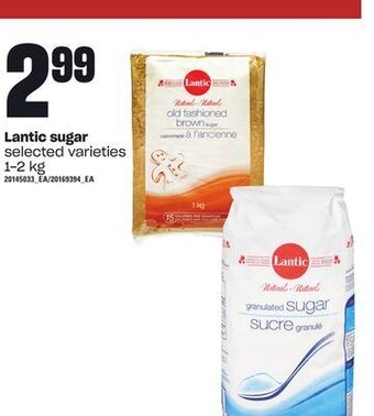 Loblaws Lantic sugar, 1-2 kg offer