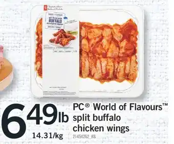Fortinos Pc® world of flavours™ split buffalo wings offer