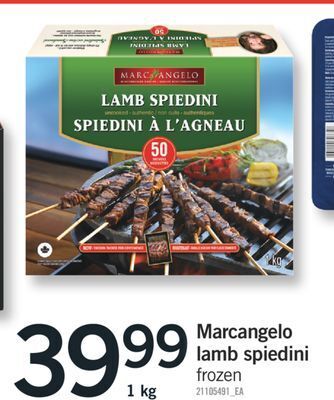 Fortinos Marcangelo lamb spiedini, 1 kg offer