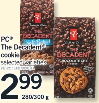 Fortinos Pc® the decadent® cookie, 280/300 g offer