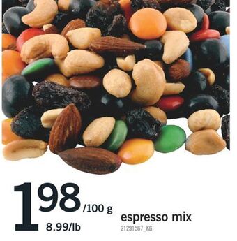 Fortinos Espresso mix offer