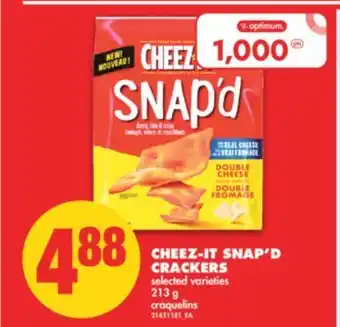 No Frills Cheez-it snap'd crackers, 213 g offer