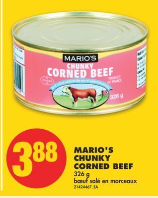 No Frills Mario's chunky corned beef, 326 g offer