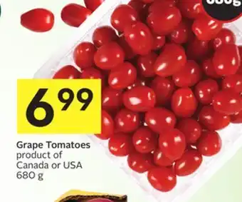 Foodland Grape tomatoes product of canada or usa 680 g offer