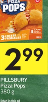 Foodland Pillsbury pizza pops 380 g offer