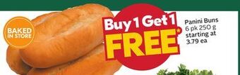 Sobeys Panini buns offer