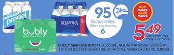 Sobeys Bubly sparkling water - 95 air miles® bonus miles offer