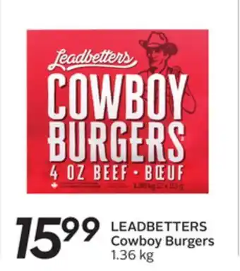Sobeys Leadbetters cowboy burgers offer