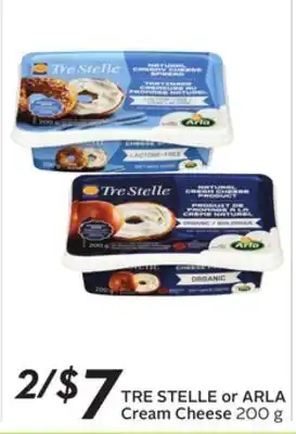 Sobeys Tre stelle or arla cream cheese offer