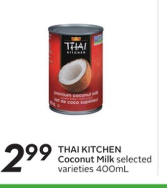 Sobeys Thai kitchen coconut milk offer