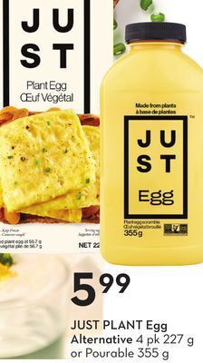 Sobeys Just plant egg alternative offer