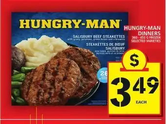 Food Basics Hungry-man dinners offer