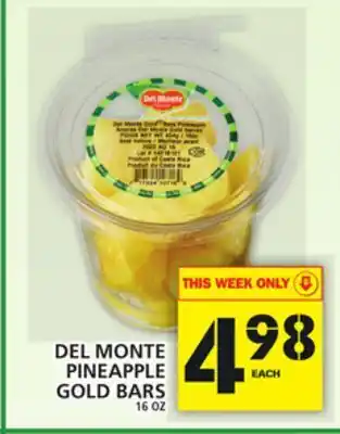 Food Basics Del monte pineapple gold bars offer