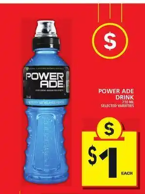 Food Basics Power ade drink offer