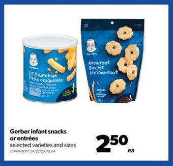 Real Canadian Superstore Gerber infant snacks or entrées offer