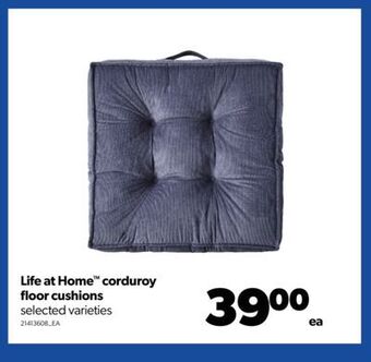 Real Canadian Superstore Life at home™ corduroy floor cushions offer