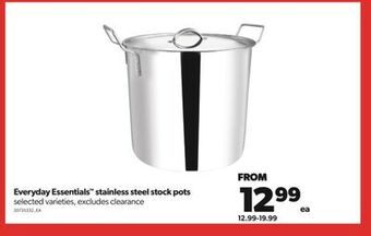 Real Canadian Superstore Everyday essentials™ stainless steel stock pots offer