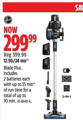 Canadian Tire Hoover blade plus offer