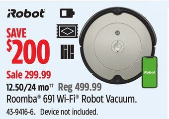 Canadian Tire Irobot roomba® 691 wi-fi® robot vacuum offer